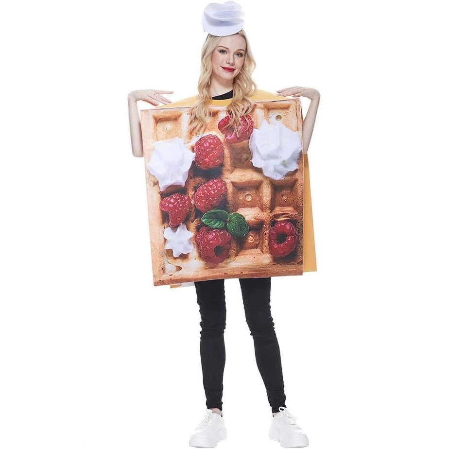 Трансграничная амазонка Горячая распродажа Хэллоуин Взрослые сливочные вафли Продовольственная вечеринка Ролевые костюмы COS