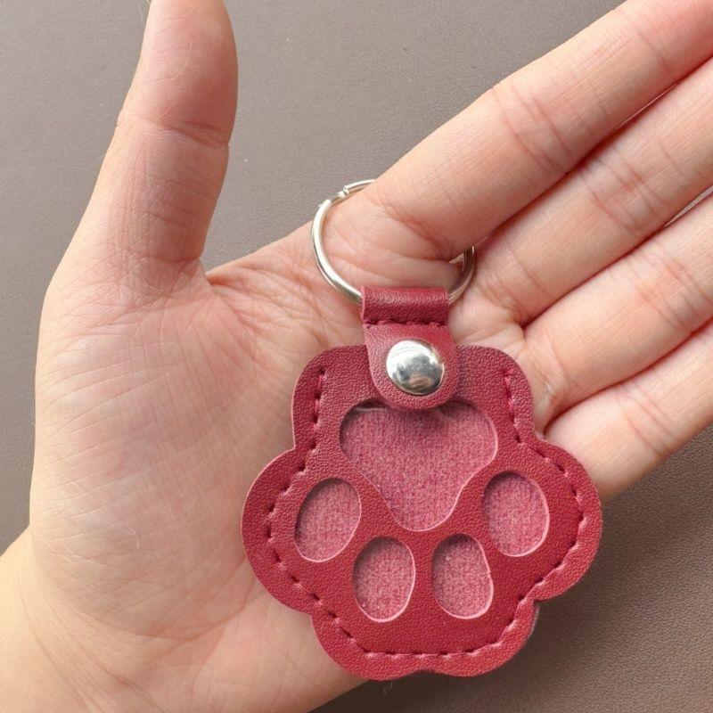革キーホルダークリエイティブペットの毛収納ペンダント猫と犬の毛絶妙なかわいいバッグペンダント|undefined