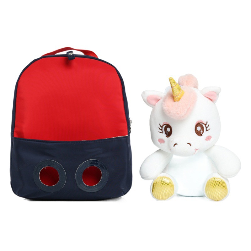 New Cartoon Children's Plush Bag Ins Korean Unicorn Doll Backpack Kindergarten Cute Girl Schoolbag