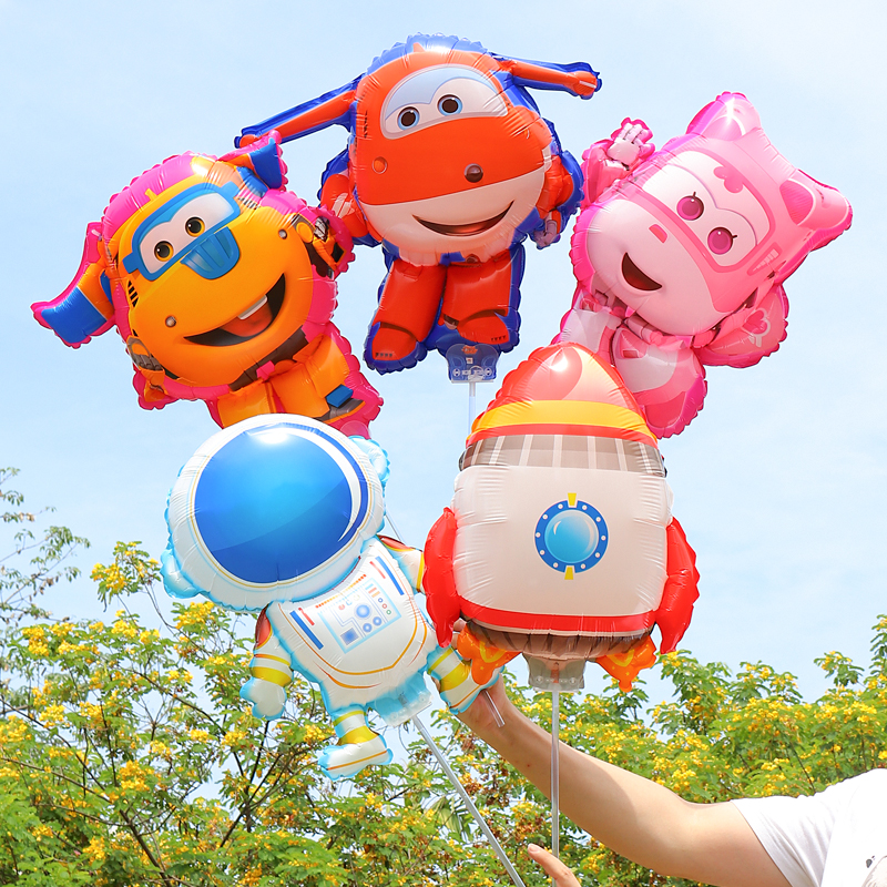 Space balloon, small air pump, 5 pieces