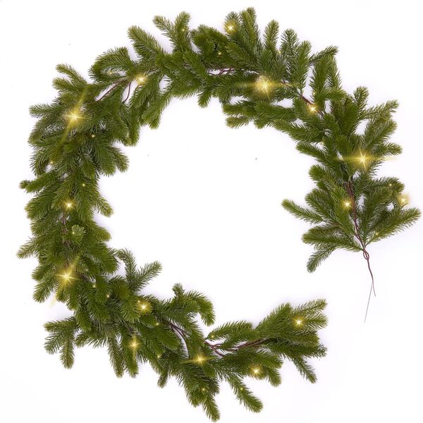 Cross -border Christmas PE Leaf Crystal Christmas Teng Simulation…