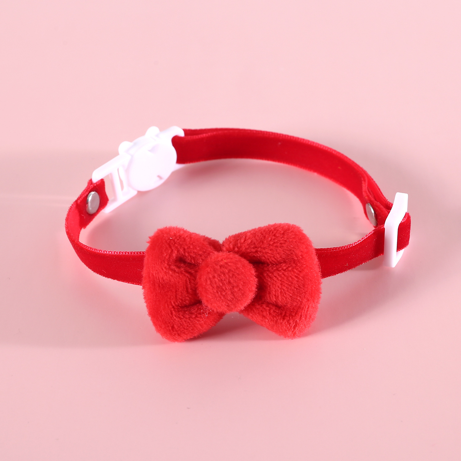 Collar de arco de seda de mascota color caramelo corbata princesa felina collar de perro anti-asfixia comercio exterior