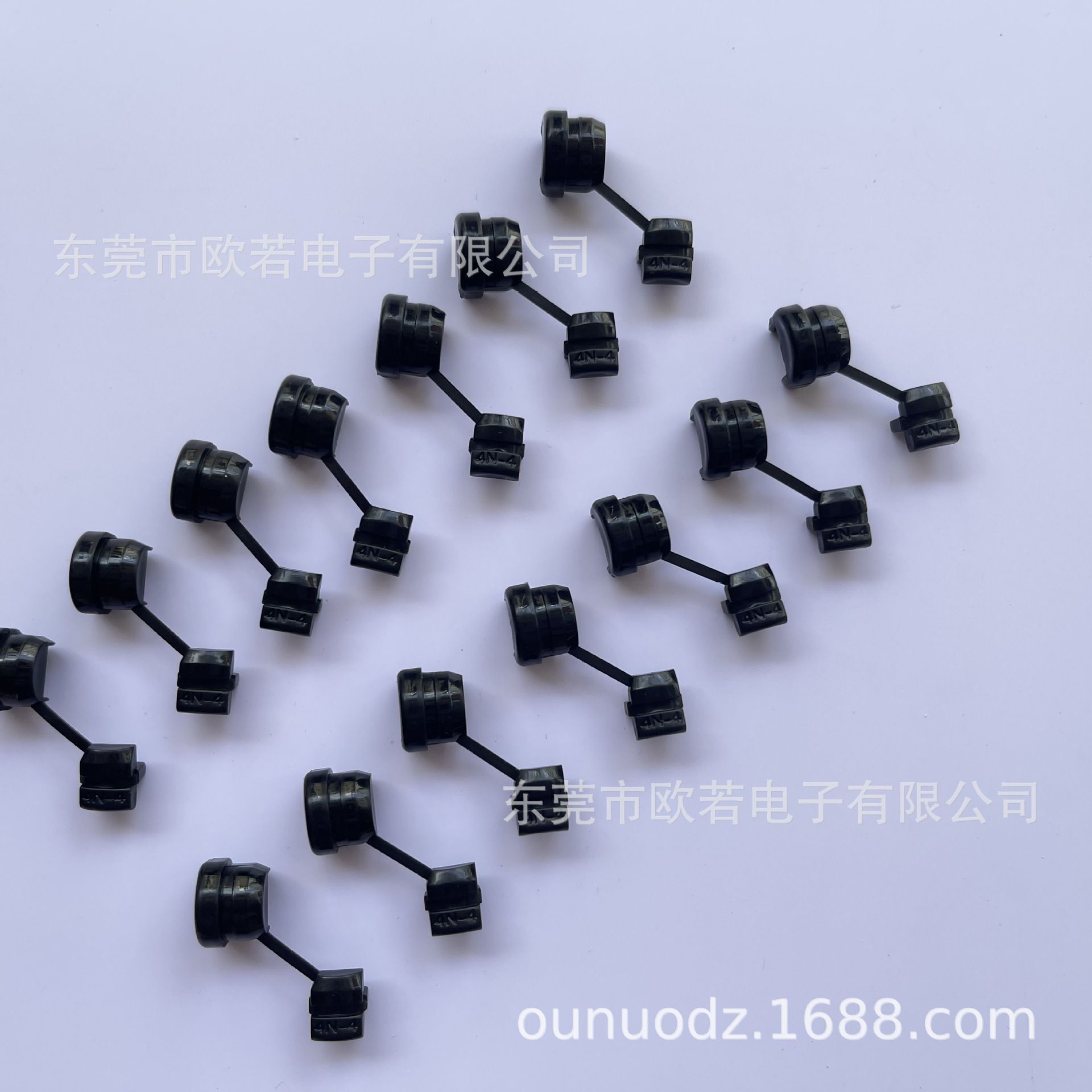 直销4N-4黑色电源线扣 （附规格表）