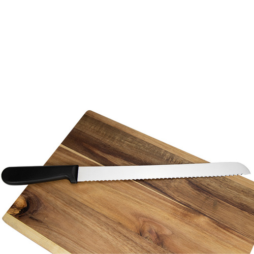 Stainless steel serrated bread knife, sliced ​​cake, sliced ​​toast, serrated bread knife without crumbs