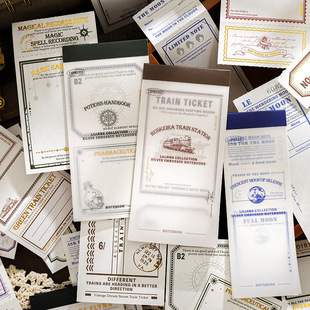 Paper Trace Liliana's Collection Series Hot Silver Embossed Notes Simple ins Basic Hand Account Material Paper