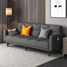 出租房卧室折叠床懒人小户型多功能折叠两用布艺简易单客厅沙发床