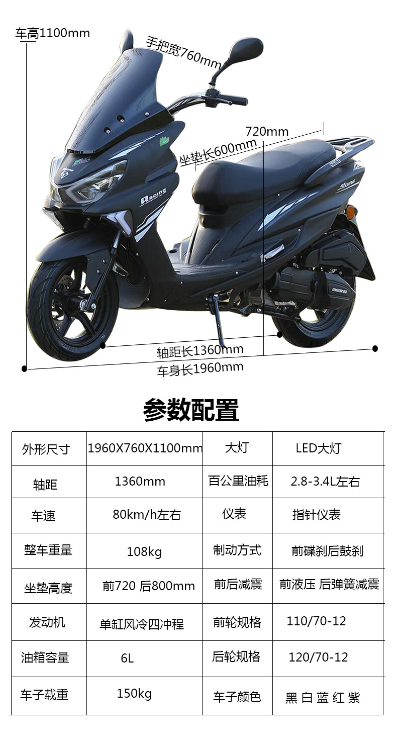 Sabretooth Scooter Complete Vehicle Fuel National Iv Efi 150Cc Scooter Can Be Registered