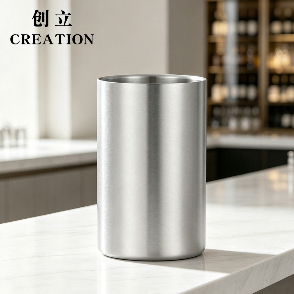 double-layer ice bucket stainless steel for commercial use
