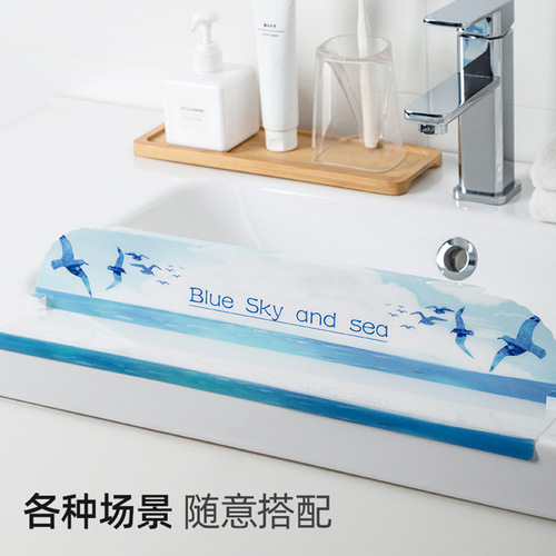Kitchen sink washbasin backsplash anti-splash backsplash pool washbasin dishwashing basin countertop paste waterproof strip