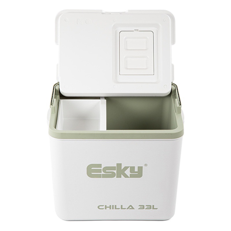 EsKY33 litros hielo refrigerador de hielo caja maleta con taza titular bafle sunroof multi-función coche portátil aislamiento caja