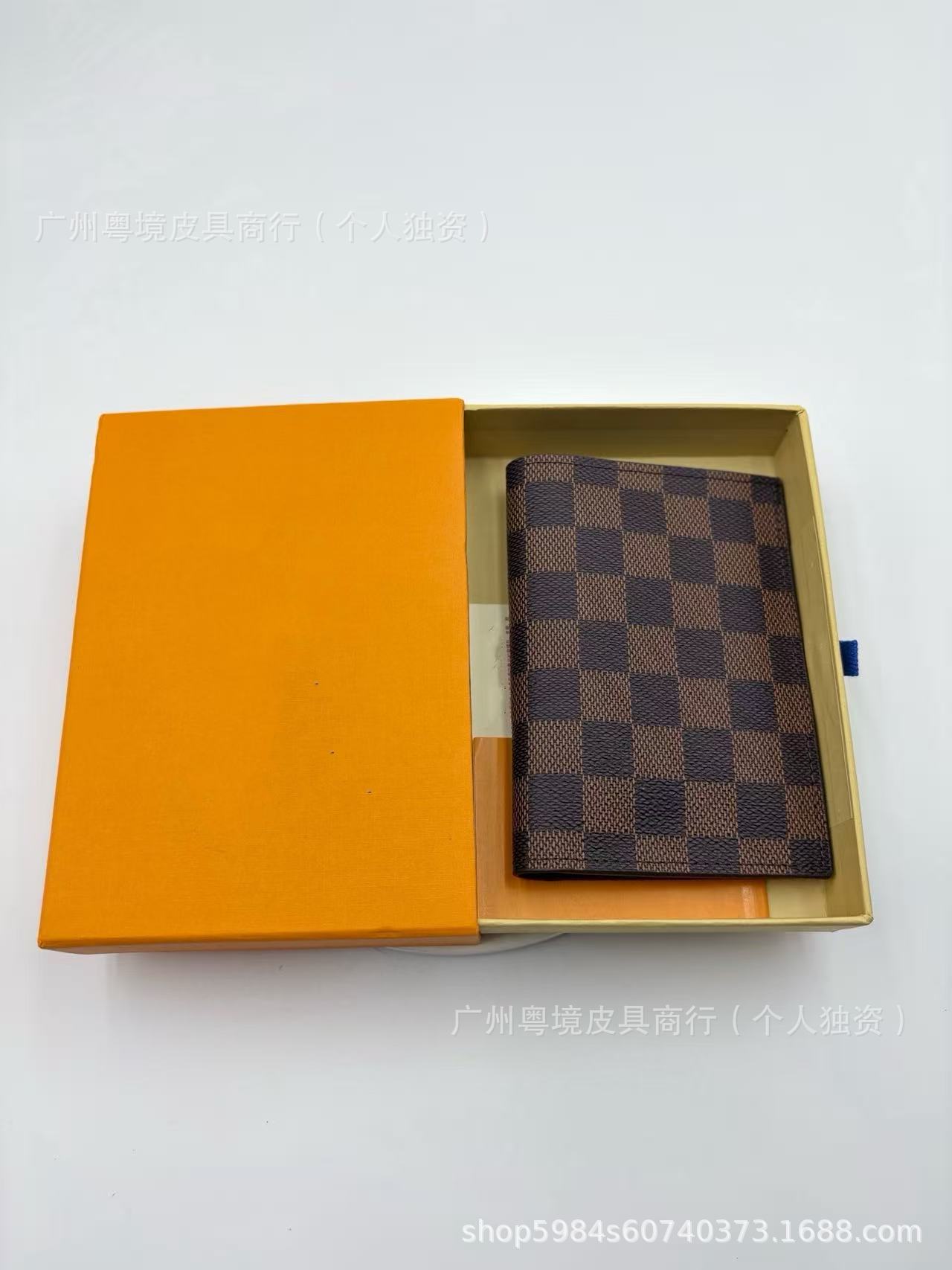 Reisepass-Tasche Vintage Monogram Mehrfach-Kartenfächer
