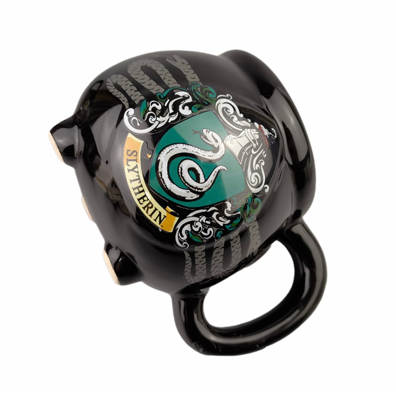 Taza de pies negra cuidadosamente seleccionada Harry Potter olla triangular taza de cerámica quemador de incienso taza de dibujos animados de anime