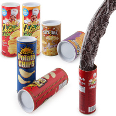 ポテトチップスの跳ねる蛇のエイプリルフールの贈り物の悪さはびっくりします。