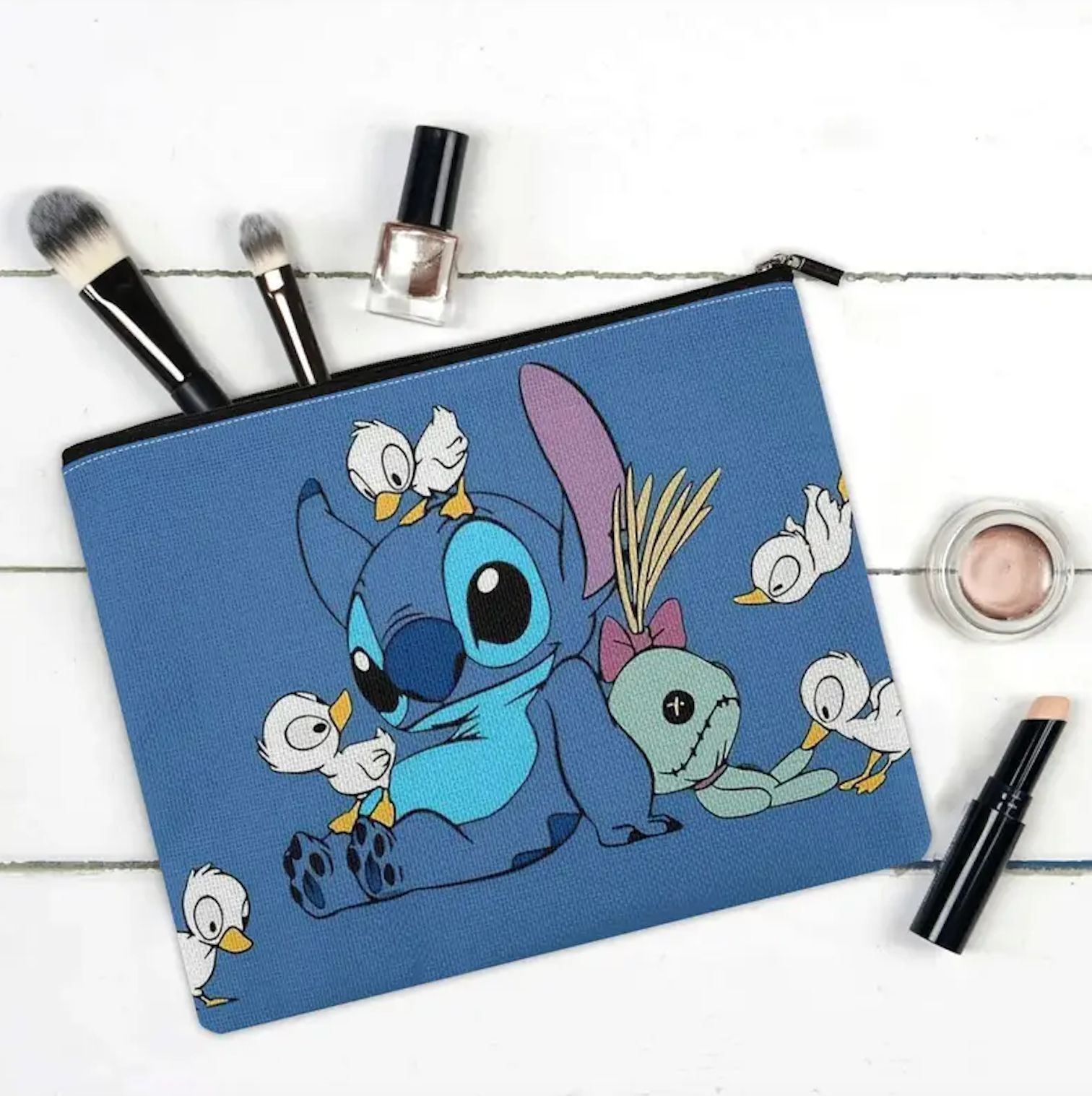 Amazon transfronterizo nuevo Stitch impresión a doble cara de dibujos animados lindo paquete de almacenamiento de gran capacidad fabricante al por mayor estudiante