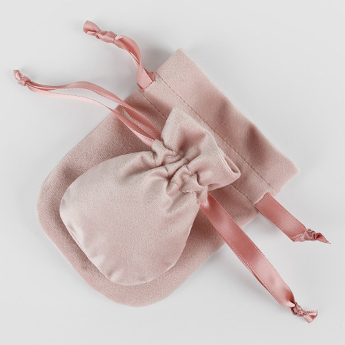 High-end velvet jewelry storage bag, drawstring lucky bag, gourd ring, earrings, jewelry bunch pocket, small velvet bag