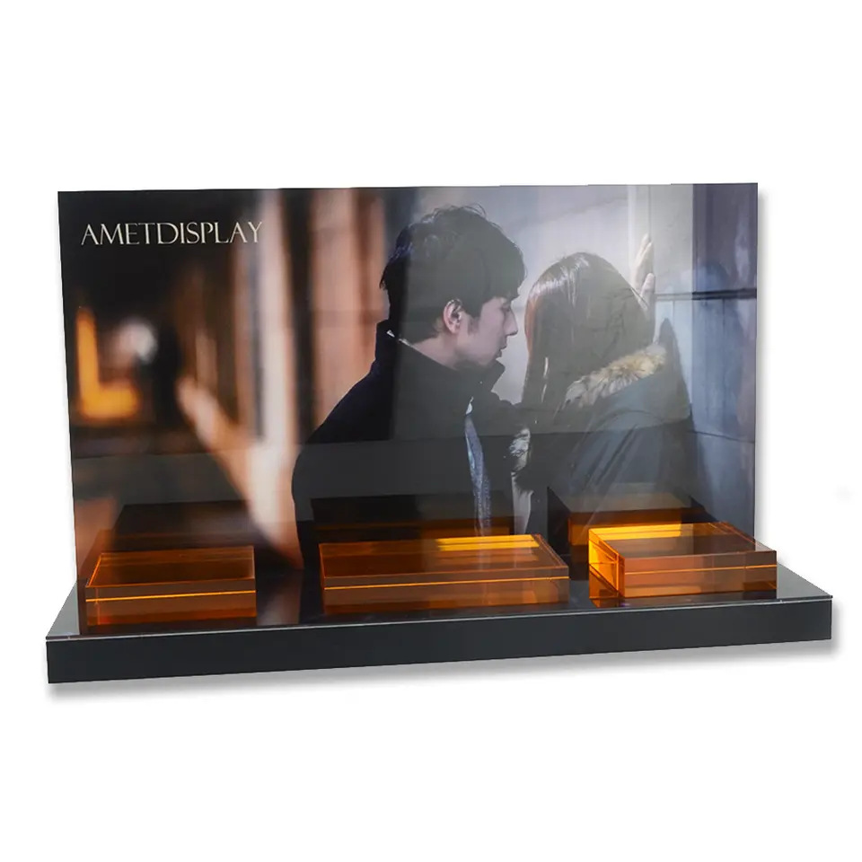 清溪亚克力源头厂家加工 亚克力展示架收纳器化妆品展示架