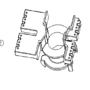 PQ20 transformer skeleton PQ20 Bakelite skeleton PQ2020 one side widened vertical skeleton BOBBIN 6-8