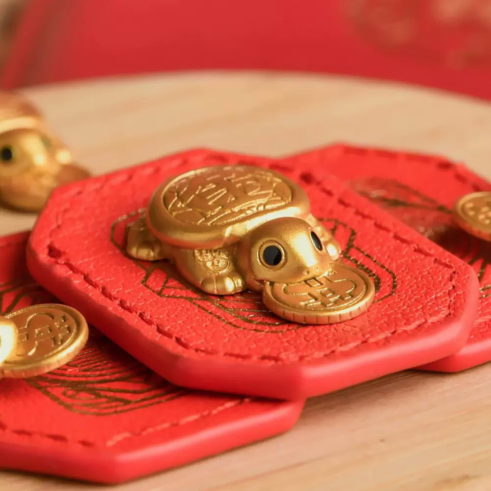 2025年新款镇澜宫乌龟皮套乌龟钱包吉祥摆件咬钱龟吉祥物厂家