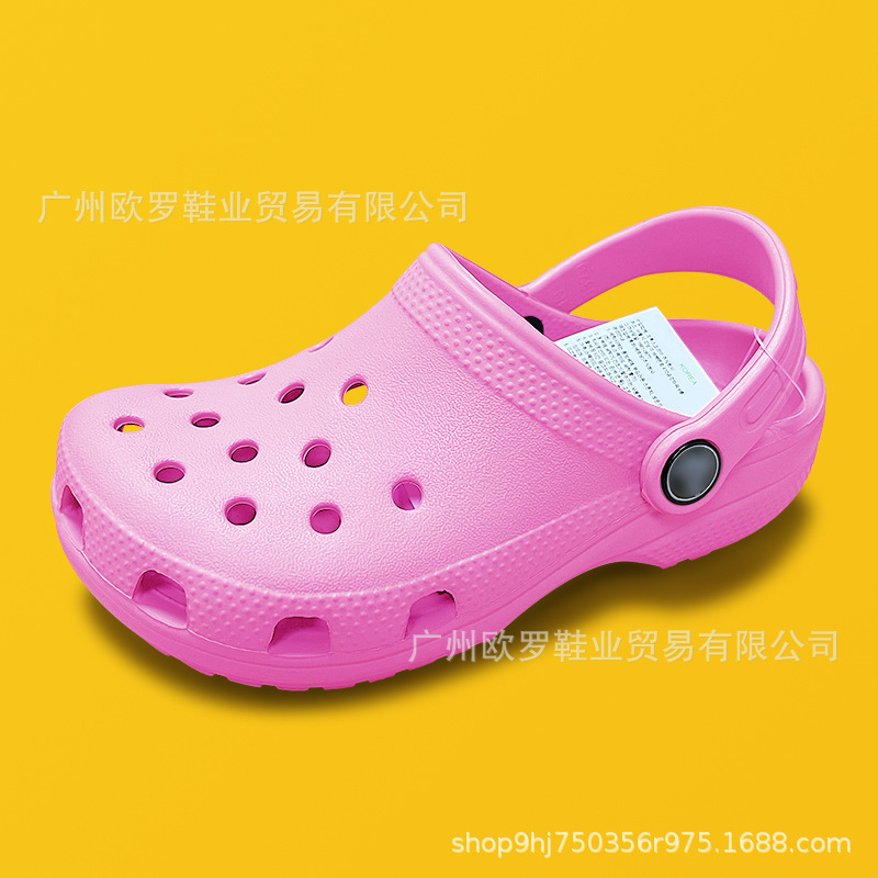 Cruz de zapatos de agujero para niños estrellas clásicas suelas blandas sandalias de playa zapatillas al por mayor