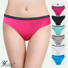 亚马逊现货厂家批发纯色棉裆舒适透气女士三角裤 欧美跨境外贸