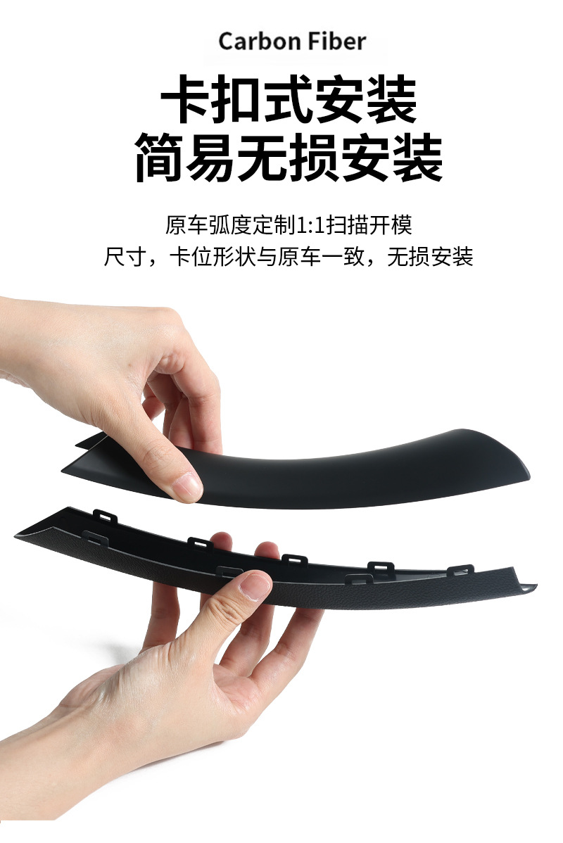 Suitable for 05-12 Bmw 3 Series Inner Handle E90 318 320 Door Inner Handle Protective Cover Handle Cover Shell