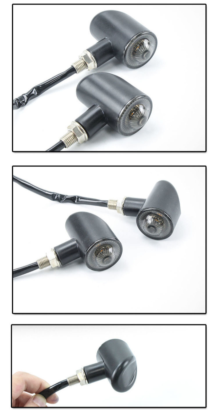 Motorcycle/Electric Vehicle/Miracle Cow Universal Turn Signal 12V Modification Accessories Retro Turbo Style Led Turn Signal