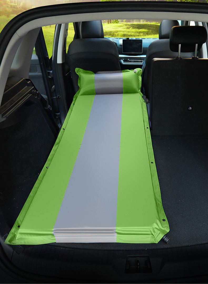 New Car-Mounted Air Mattress 2+1 Splicing Flat Inflatable Bed Trunk Inflatable Mattress Outdoor Camping Sleeping Bed