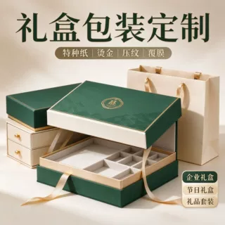 礼盒包装盒定制保健品化妆品电子产品外盒定做飞机盒盲盒彩盒定制