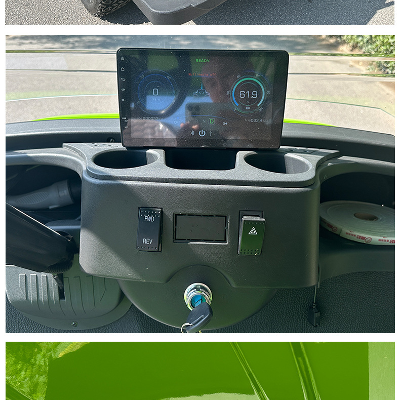 Type C 4-Seat Electric Golf Cart Hotel B&B Manor Shuttle Bus Scenic Spot Golf Course Golf Sightseeing Car