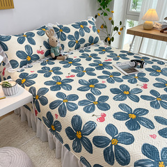 5YA1 wholesale washed cotton bed cover three-piece set 2023 new tatami kang single quilted bed sheet single piece four seasons