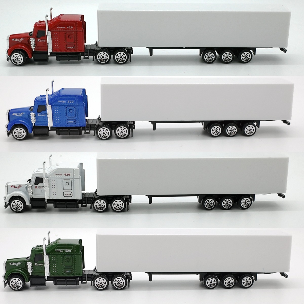 scale 1.87美式卡车23.5厘米美式运输车 货柜车模型车身可改LOGO