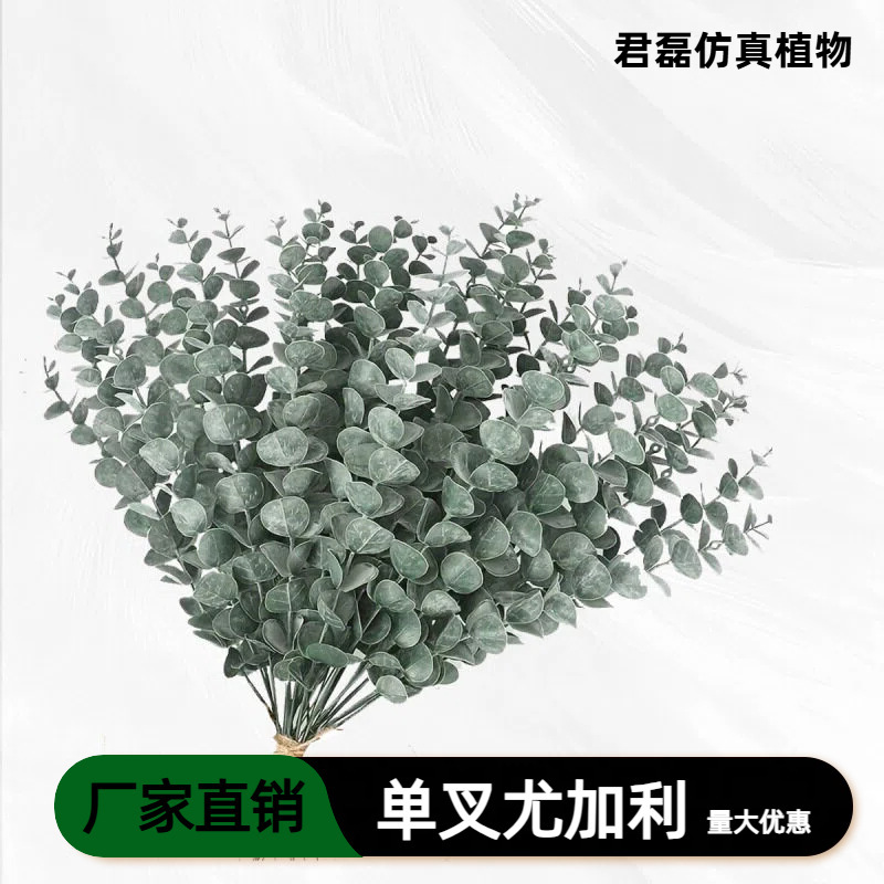 Cross-Border Single Stem Artificial Eucalyptus Leaves for Wedding Decoration, Home Decor, Money Leaves Wholesale Cross-Border Single Stem Artificial Eucalyptus Leaves for Wedding Decoration, Home Decor, Money Leaves Wholesale