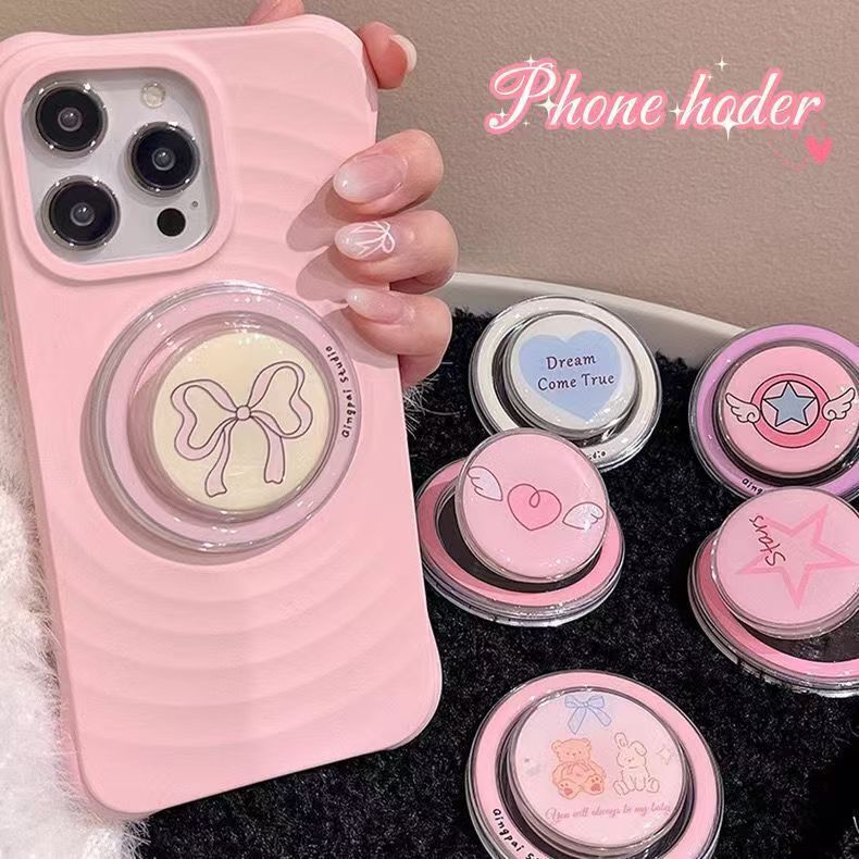 Mobile Phone Magnetic Stand, Dreamy Beauty Girl Transformation Device, Acrylic Airbag Stand, Retractable Lazy Support, Foldable