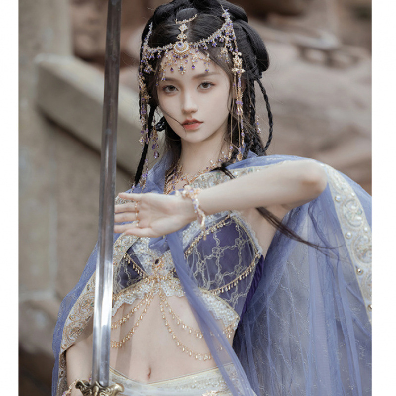 보라색 공주 정장 + 액세서리