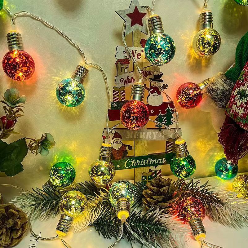 LED transfronterizo decoración de luces Santa muñeco de nieve árbol de navidad luces de atmósfera luces de navidad luces de color luces de luz de cadena