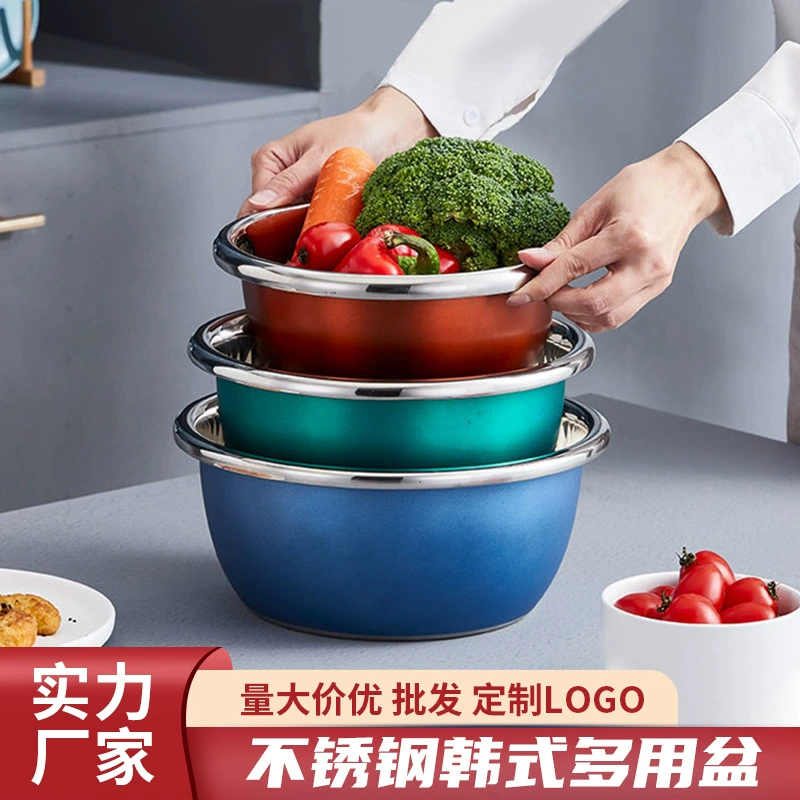 Поставщик Ai Lejia Chunxing оптовый европейский стиль многофункциональный дренажный таз для стирки, фруктовый таз, подарок, сито для риса, три комплекта