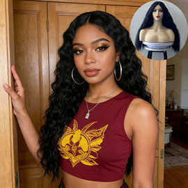 速卖通现货欧美假发女士长卷发小卷微卷爆炸头套跨境货源厂家批发