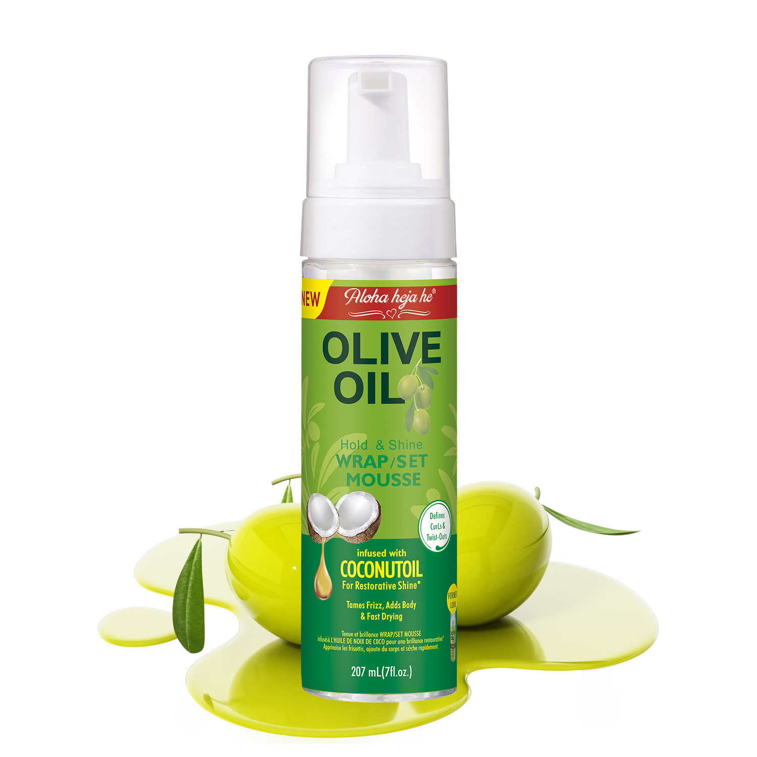 Coco transfronterizo modelado mousse espuma de oliva cera para el cabello rizado modelado cabello esponjoso espuma de cera mousse al por mayor