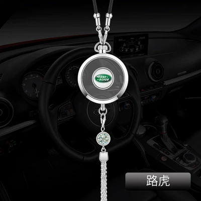 Cross-border manufacturer of car air — Car hanging - land-rover-silver-alloy-pendant-comes-with-1-bottle-of-blue-ocean-perfume