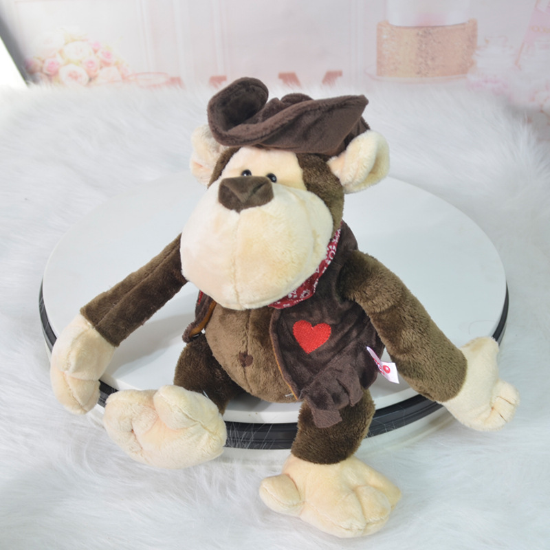 Comercio exterior animal bosque vaquero león mono tigre orangután ciervo muñeca regalo de cumpleaños peluche transfronterizo