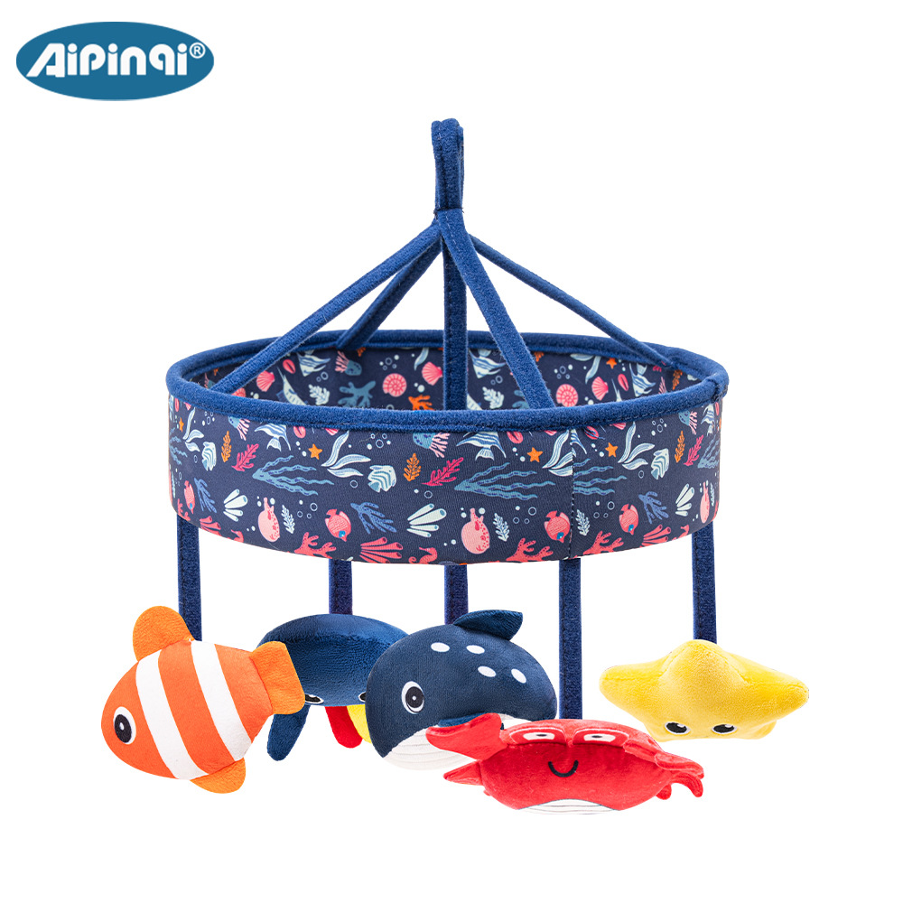 Juguetes para bebés Aipinqi mar campana de cama caja de sonido colgante campana coche colgante juguetes tranquilizadores colgantes