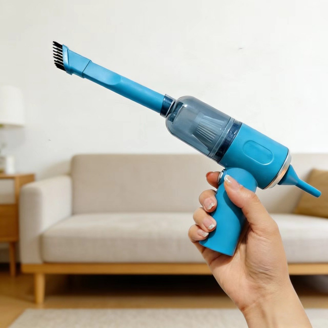 Wireless Handheld Vacuum Cleaner for Car and Home Use, Large Suction Power, Mini Rechargeable, Portable, Multi-Functional, Dual-Purpose for Suction and Blowing