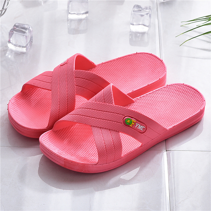Special Offer Comfortable Men's and Women's Cross Pvc Toe Breathable Wholesale Wear-Resistant Cut Out Injection Molded Summer Spot Export Slippers