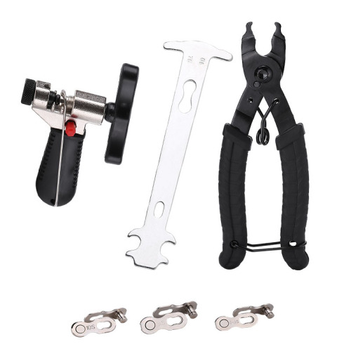 Bicycle chain tool, mountain bike chain gauge, chain cutter, chain removal tool, magic clip pliers tool