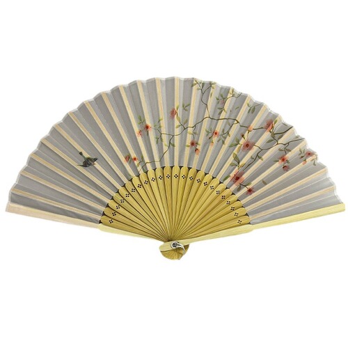 New Chinese style Suzhou retro fan sub-fan folding fan summer Chinese style Hanfu portable folding fan female small fan