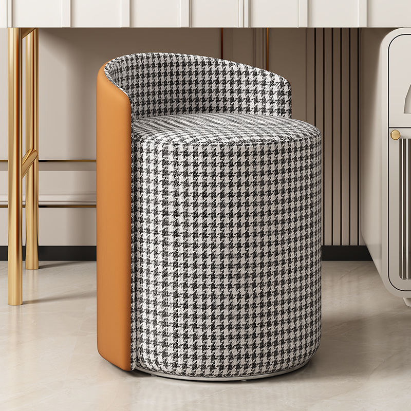 Maquillaje taburete silla niñas moderno simple avanzada lana de cordero Internet celebridad fotografía vestidor taburete guardarropa silla taburete redondo