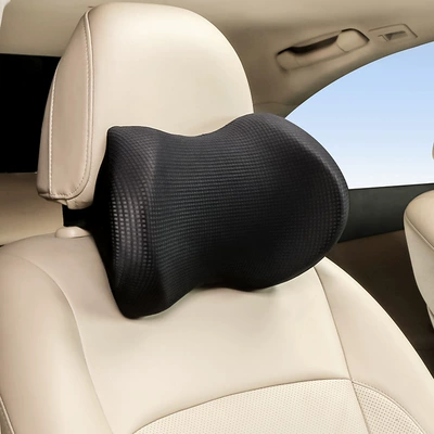 Headrest Skin-Friendly Car Pillow, Neck Pillow - p154-black-headrest