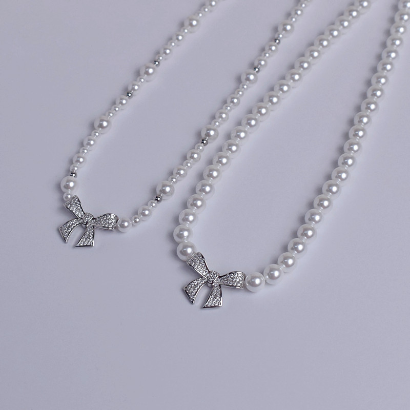 2026 Hot-Selling Item【Four Seasons Butterfly】Bubble Sugar Cube Mother-Of-Pearl Pearl Clavicle Chain Design Necklace Fashionable 2026 Hot-Selling Item【Four Seasons Butterfly】Bubble Sugar Cube Mother-Of-Pearl Pearl Clavicle Chain Design Necklace Fashionable