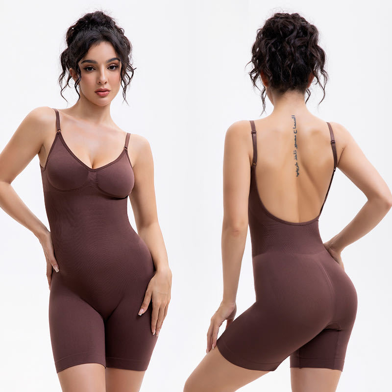 622 # Thin Breathable Tummy Control Butt Lifting Boxer Briefs Body Shaping Seamless Comfortable High Elastic Butt Lifting Shaping Bodysuit for Women