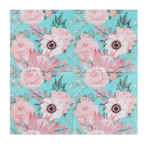 Manufacturer supplies colorful printed napkins, colored wood pulp paper, commercial paper towels for restaurants and bars, printed facial tissue